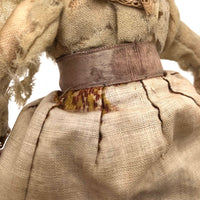 Amazing Antique Hand-sewn Doll with Paper Litho Face