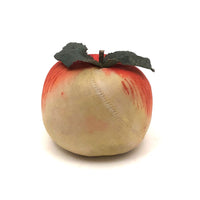 Lovely Painted Silk Apple (or Peach?) Pin Cushion