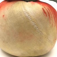 Lovely Painted Silk Apple (or Peach?) Pin Cushion