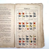 Much Used Canadian Seamanship Examiner and Instructor, 1873, with Many Hand-written Notes and Great Plates