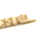 19th Century Scrimshaw Bodkin with Pointing Hand