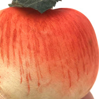 Lovely Painted Silk Apple (or Peach?) Pin Cushion