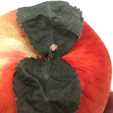 Lovely Painted Silk Apple (or Peach?) Pin Cushion