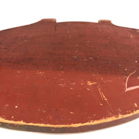 Old Red Painted Folk Art Pig Cutting Board