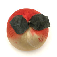 Lovely Painted Silk Apple (or Peach?) Pin Cushion