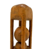 Chunky Old Ball and a Half in Cage Whimsy with Best Patina