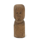 Soulful Little Carved Bald Man Bust