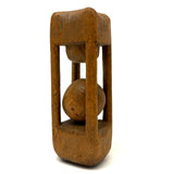 Chunky Old Ball and a Half in Cage Whimsy with Best Patina