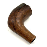 Very Tender, Very Old Tin Lined Wooden Pipe Bowl with Beautiful Face