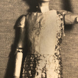 Joan of Arc? Wonderful Mounted Photograph of Regal Looking Young Performer c. 1920s