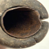 Very Tender, Very Old Tin Lined Wooden Pipe Bowl with Beautiful Face