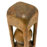 Chunky Old Ball and a Half in Cage Whimsy with Best Patina