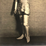 Joan of Arc? Wonderful Mounted Photograph of Regal Looking Young Performer c. 1920s