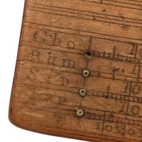 Beautiful Early-Mid 19th Century Handmade Double-sided Boxwood Scale Rule and Protractor