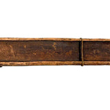 Boxless Box, Elemental and Poetic Antique Carved Out Holder for Straight Edge and Compass