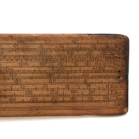 Beautiful Early-Mid 19th Century Handmade Double-sided Boxwood Scale Rule and Protractor