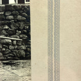 SOLD Prize Bull, Stone Wall, Stables, Great Old Mounted Silver Print in Period Frame