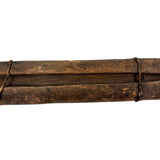 Boxless Box, Elemental and Poetic Antique Carved Out Holder for Straight Edge and Compass