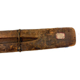 Boxless Box, Elemental and Poetic Antique Carved Out Holder for Straight Edge and Compass