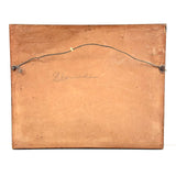 SOLD Prize Bull, Stone Wall, Stables, Great Old Mounted Silver Print in Period Frame