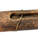 Boxless Box, Elemental and Poetic Antique Carved Out Holder for Straight Edge and Compass