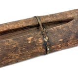 Boxless Box, Elemental and Poetic Antique Carved Out Holder for Straight Edge and Compass