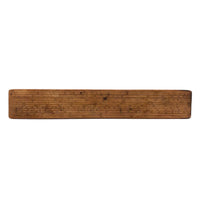 Beautiful Early-Mid 19th Century Handmade Double-sided Boxwood Scale Rule and Protractor