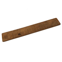 Beautiful Early-Mid 19th Century Handmade Double-sided Boxwood Scale Rule and Protractor