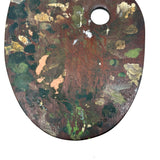 Lovely Old Wooden Painter's Palette with Soft Colors