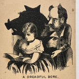 A Dreadful Bore, Excellent Victorian Trade Card for Atlantic Garden "Temperance Resort", Danielsonville, CT