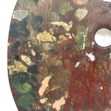 Lovely Old Wooden Painter's Palette with Soft Colors