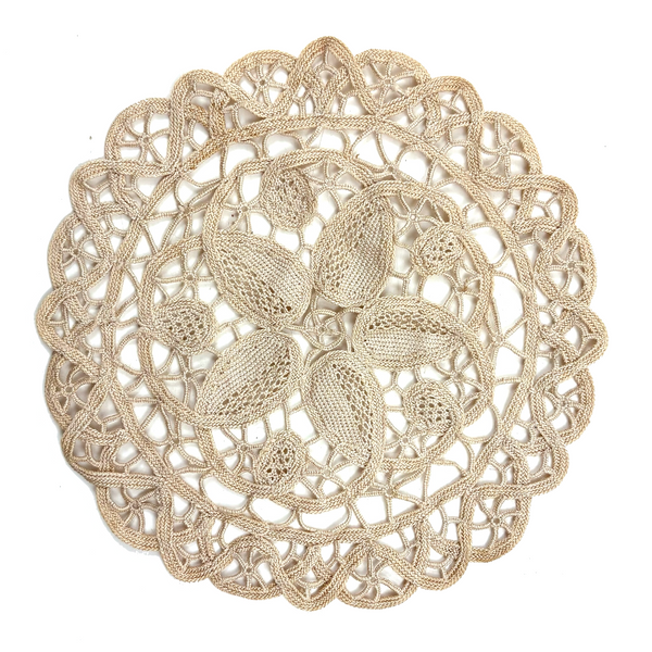 Lovely Handmade Reticella Needle Lace Doily