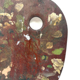 Lovely Old Wooden Painter's Palette with Soft Colors