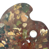 Lovely Old Wooden Painter's Palette with Soft Colors