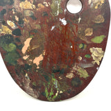 Lovely Old Wooden Painter's Palette with Soft Colors