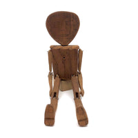 Double Faced Hand-carved Folk Art Jig Figure
