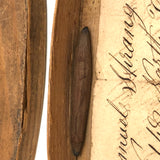 Samuel Strang's Charming 19th C. Small Bentwood Box with Tiny Graphite Pencil