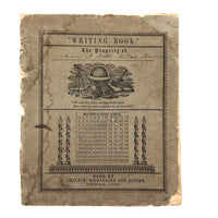 Lewis Betts' 1853 Penmanship Practice Notebook with Great Sentences, Milton MA