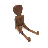 Double Faced Hand-carved Folk Art Jig Figure