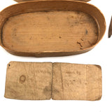 Samuel Strang's Charming 19th C. Small Bentwood Box with Tiny Graphite Pencil