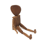 Double Faced Hand-carved Folk Art Jig Figure