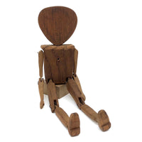 Double Faced Hand-carved Folk Art Jig Figure