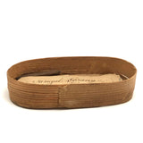 Samuel Strang's Charming 19th C. Small Bentwood Box with Tiny Graphite Pencil