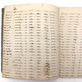 Lewis Betts' 1853 Penmanship Practice Notebook with Great Sentences, Milton MA