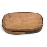 Samuel Strang's Charming 19th C. Small Bentwood Box with Tiny Graphite Pencil