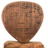 Double Faced Hand-carved Folk Art Jig Figure