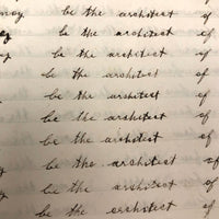 Lewis Betts' 1853 Penmanship Practice Notebook with Great Sentences, Milton MA
