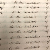 Lewis Betts' 1853 Penmanship Practice Notebook with Great Sentences, Milton MA