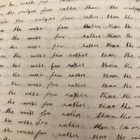 Lewis Betts' 1853 Penmanship Practice Notebook with Great Sentences, Milton MA