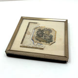 Tiny Buzzing Bees at Hive, Partial But Very Charming Early 19th Century Album Amicorum Needlepoint